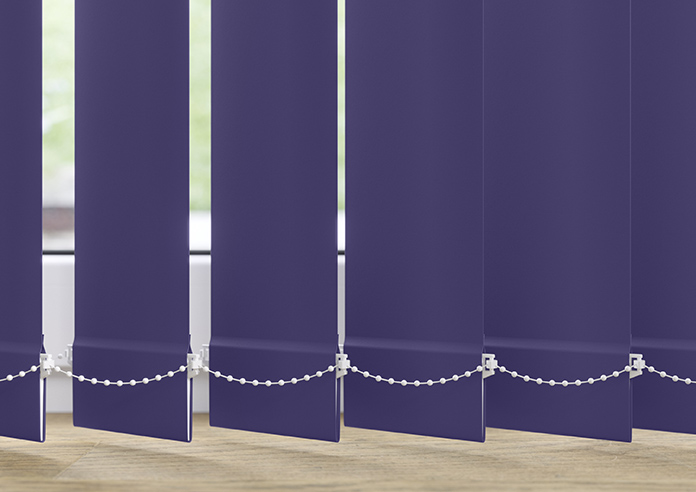 Trinity (Blackout), Royal Blue - Vertical Blind Slats - Image 3